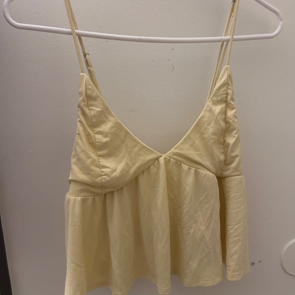 Yellow Babydoll Tank